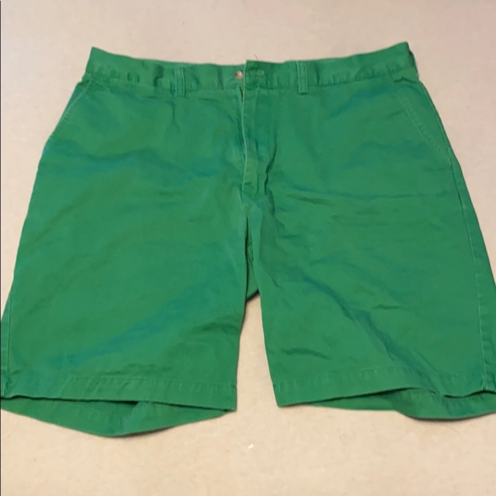 Green polo shorts 36